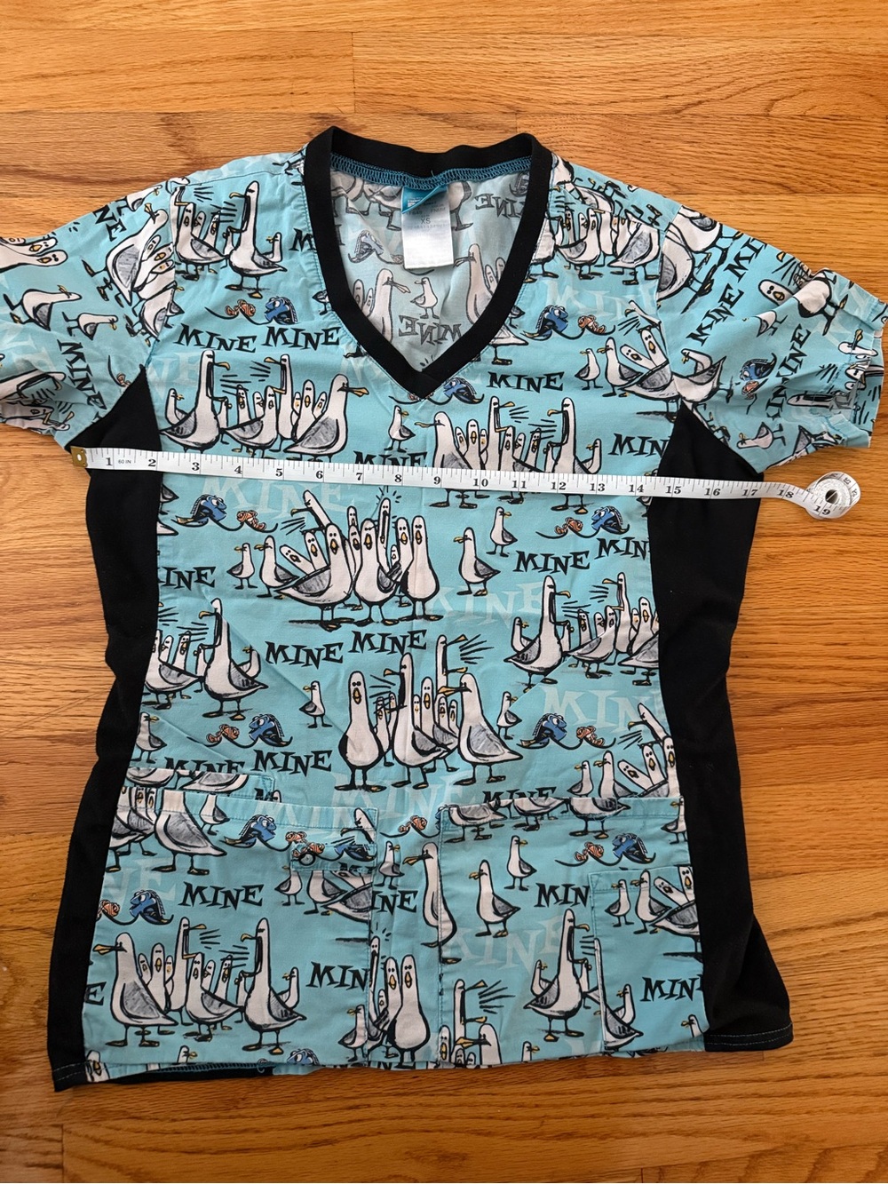 Disney tooniforms finding dory extra small scrub too xs